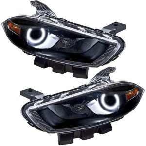 Dodge Dart Headlight Assembly - ORACLE Lighting - SMD, Halogen, White - Black - `13-`16